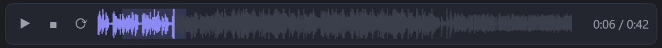 Odtwarzacz audio z podglądem fali
